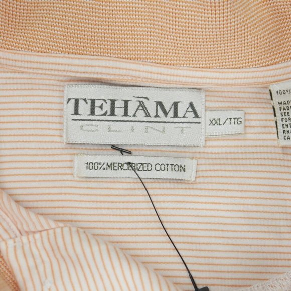 EUC Tehama Clint  Striped Multicolor COTTON Polo GOLF SHIRT  Men's Size XXL ANB - Picture 6 of 7